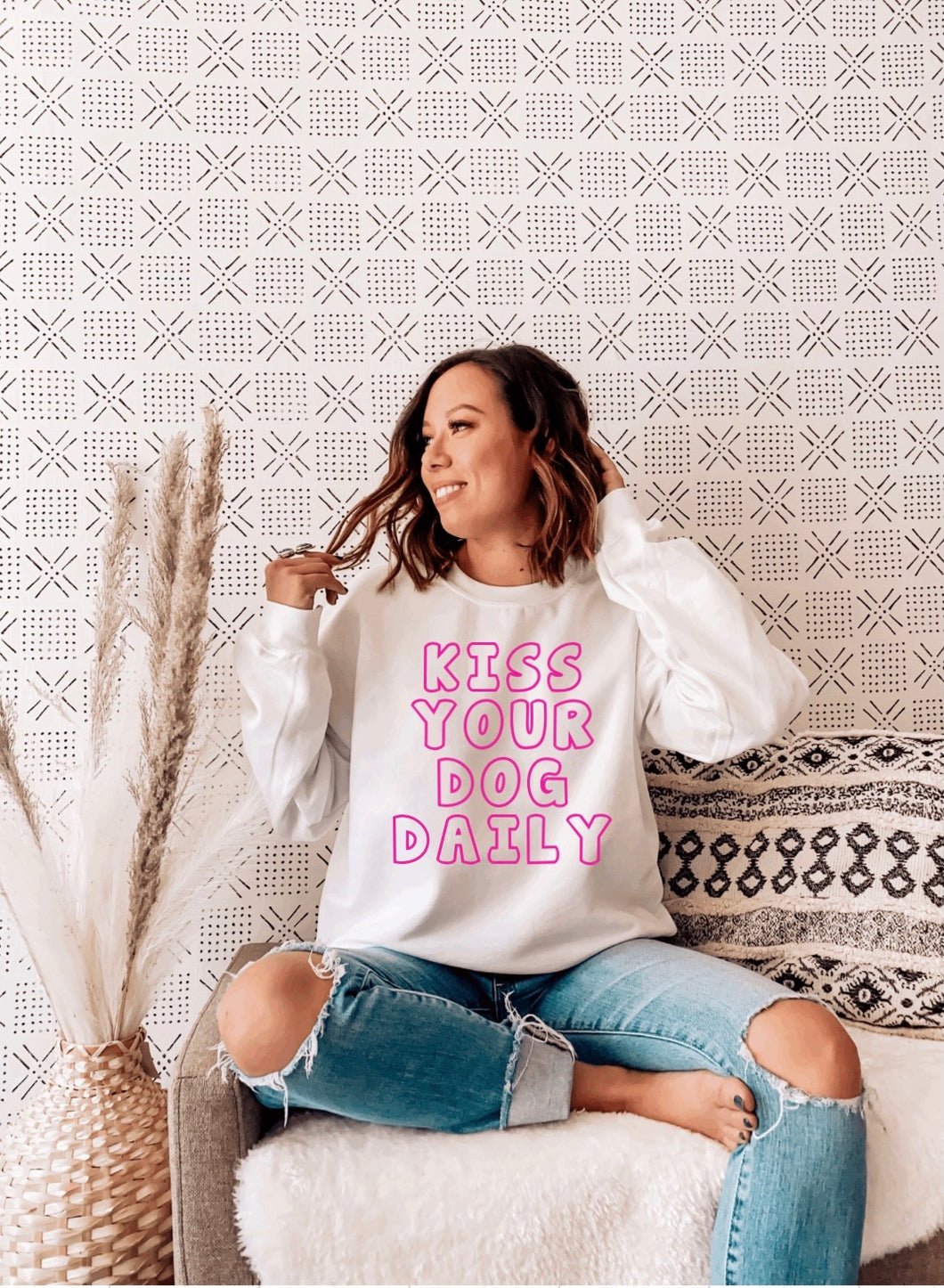 Kiss Your Dog Daily Sweatshirt